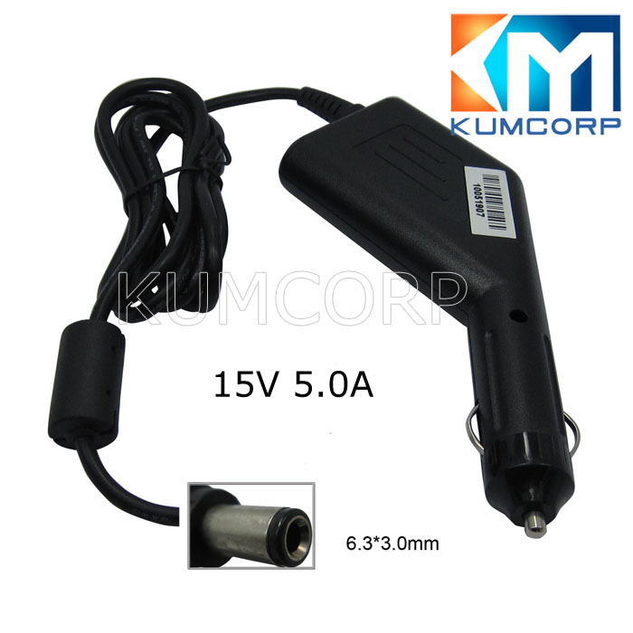 TOSHIBA Car Adapter 15V 5A 6.3-3.0mm