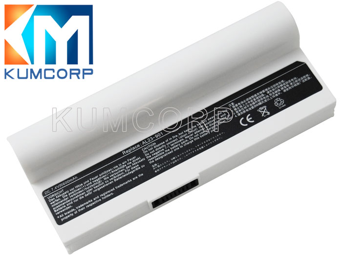 ASUS Laptop Battery EEE PC 901 7.4V 6600mAh white