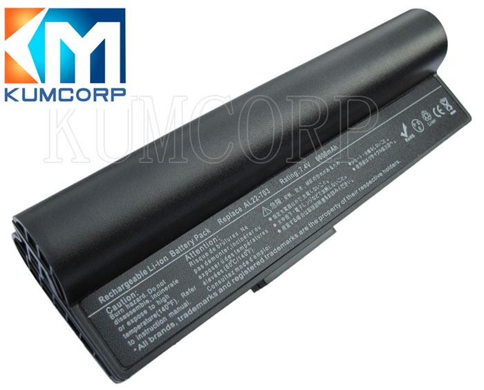 ASUS Laptop Battery EEE PC 701 7.4V 6600mAh Black