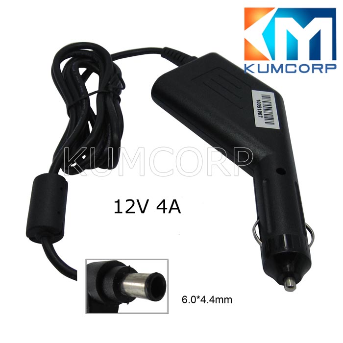 LCD Car Adapter 12V 4A 6.0-4.4mm
