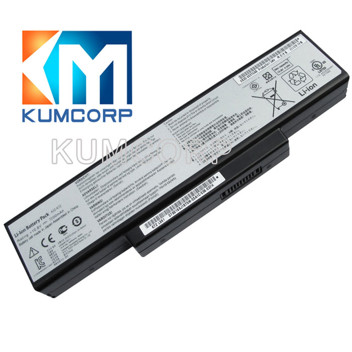ASUS Laptop Battery A32-K72 11.1V 6600mAh
