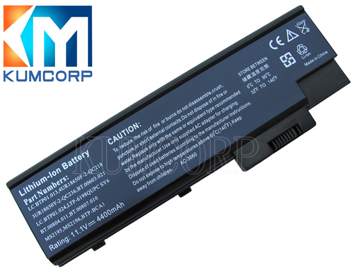 ACER Laptop Battery 3UR18650Y-2-QC236 11.1V 4400mAh
