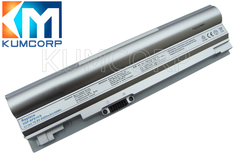 SONY Laptop Battery VGP-BPS14 11.1V 4400mAh sivler