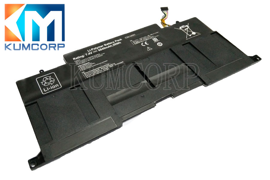 ASUS Laptop Battery C21-UX31 7.4V 6840mAh