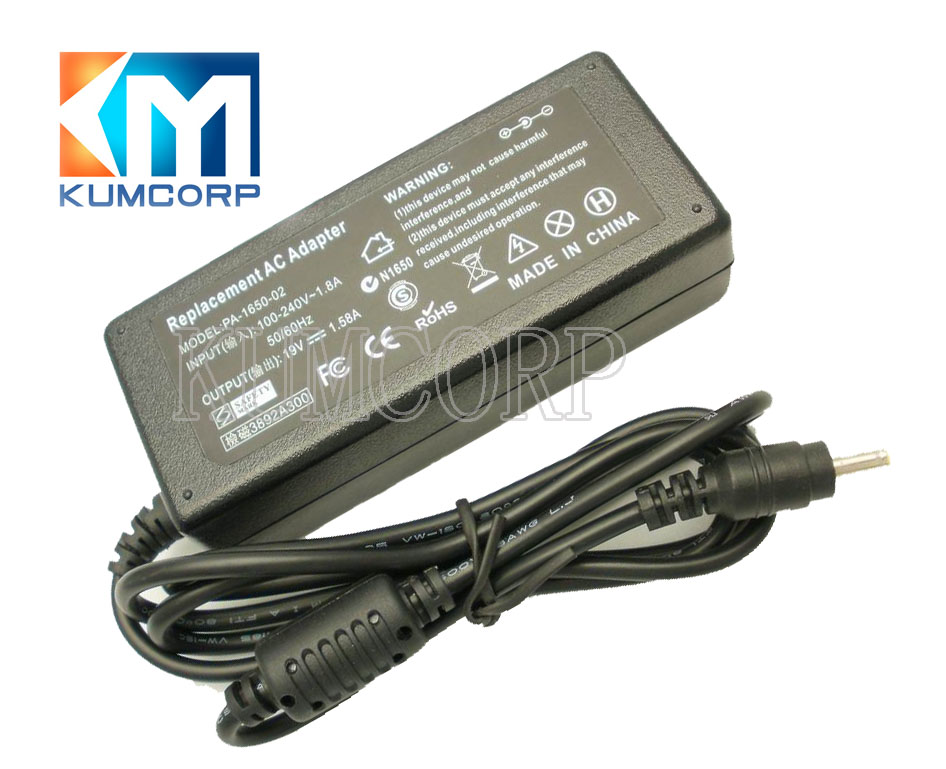 HP Laptop AC Adapter 19V 1.58A 4.0*1.7mm 30W