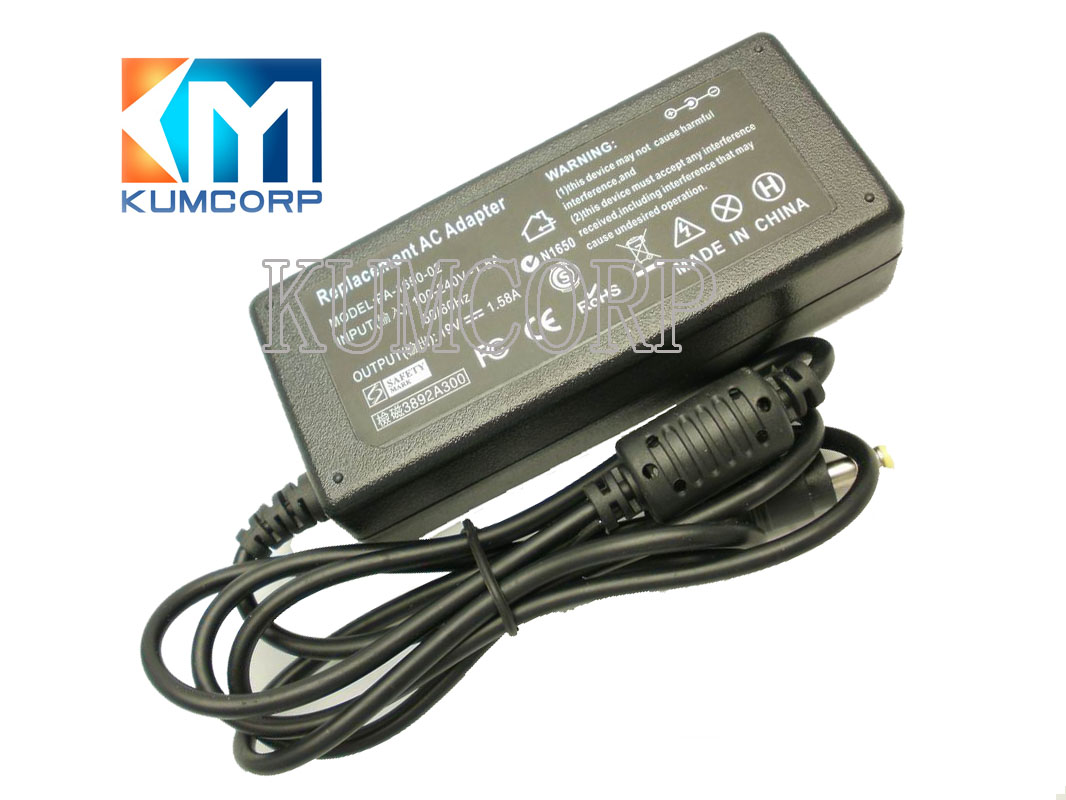 HP Laptop AC Adapter 19V 1.58A 4.0*1.7mm 30W