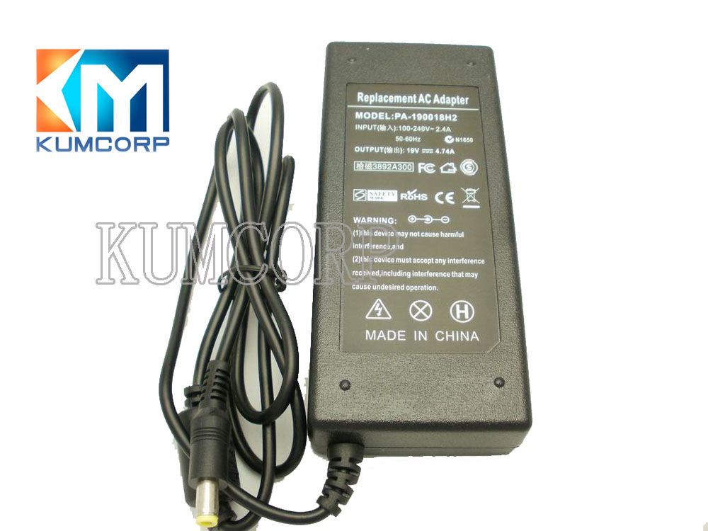 HP Laptop AC Adapter 19V 4.74A 5.5*2.5mm 90W
