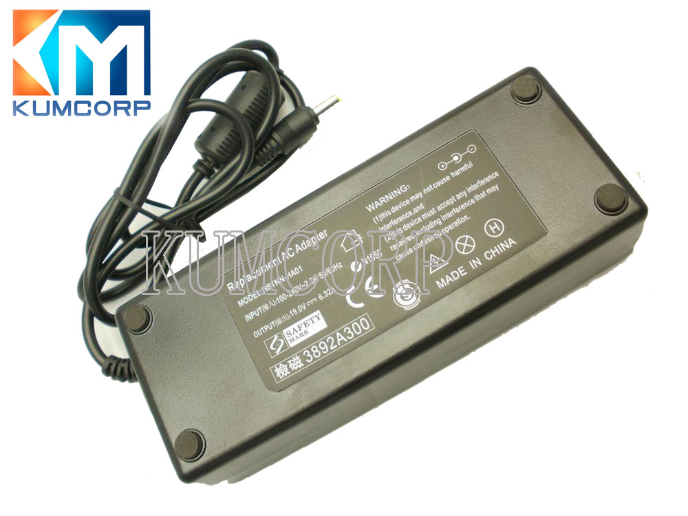 HP Laptop AC Adapter 19V 6.32A 5.5*2.5mm 120W