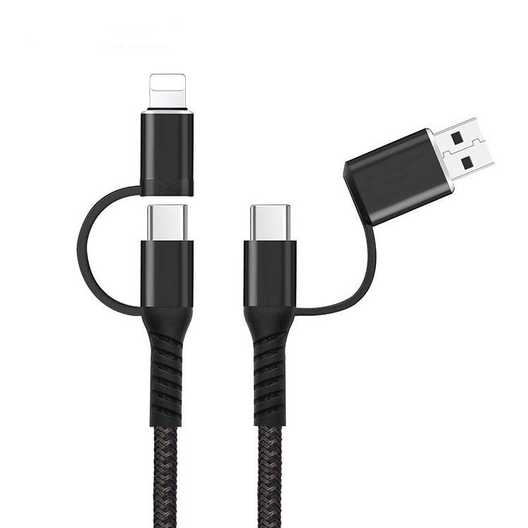 PD quick Charge 4 in 1 braided data cable