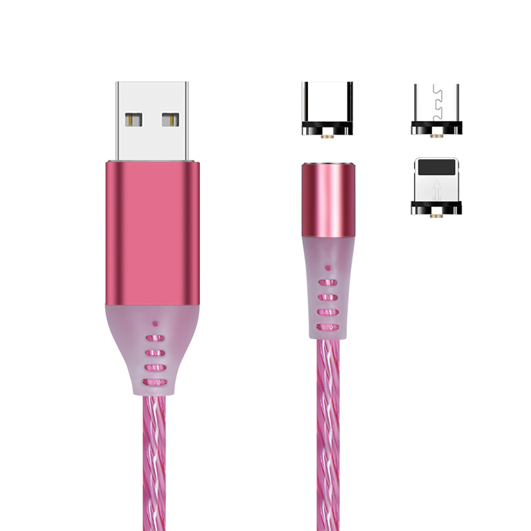 360 Degree Rotation Cellphone Fast Charger 3 in 1 USB Cable