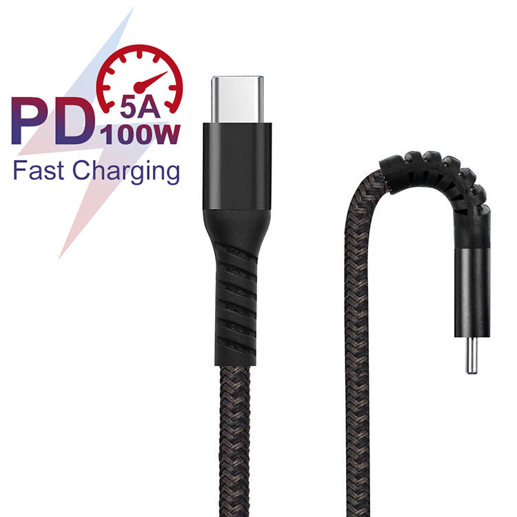 Type-C to C 100W PD with E-Mark chip  fast charging cable