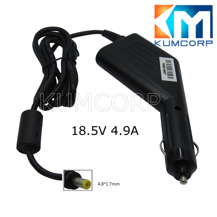 HP Car Adapter 18.5V 4.9A 4.8-1.7mm